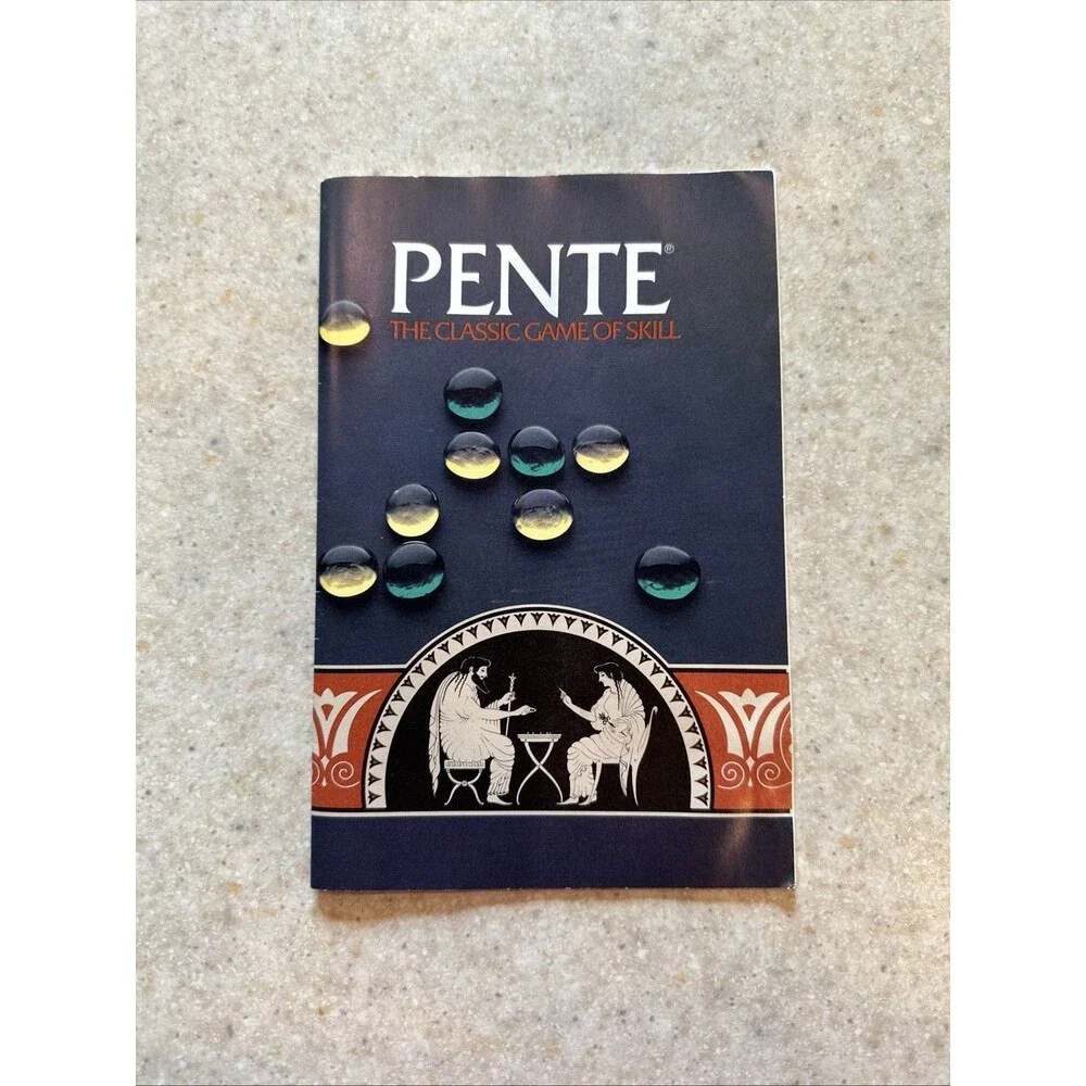 1982 (1984 rev) PENTE The Classic Game of Skill Board Game - Instruction Booklet